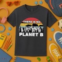 There Is No Planet B Earth Day Kids T-Shirt thumb 3