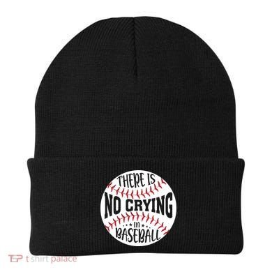 There Is No Crying In Baseball Cool Gift Beanie
