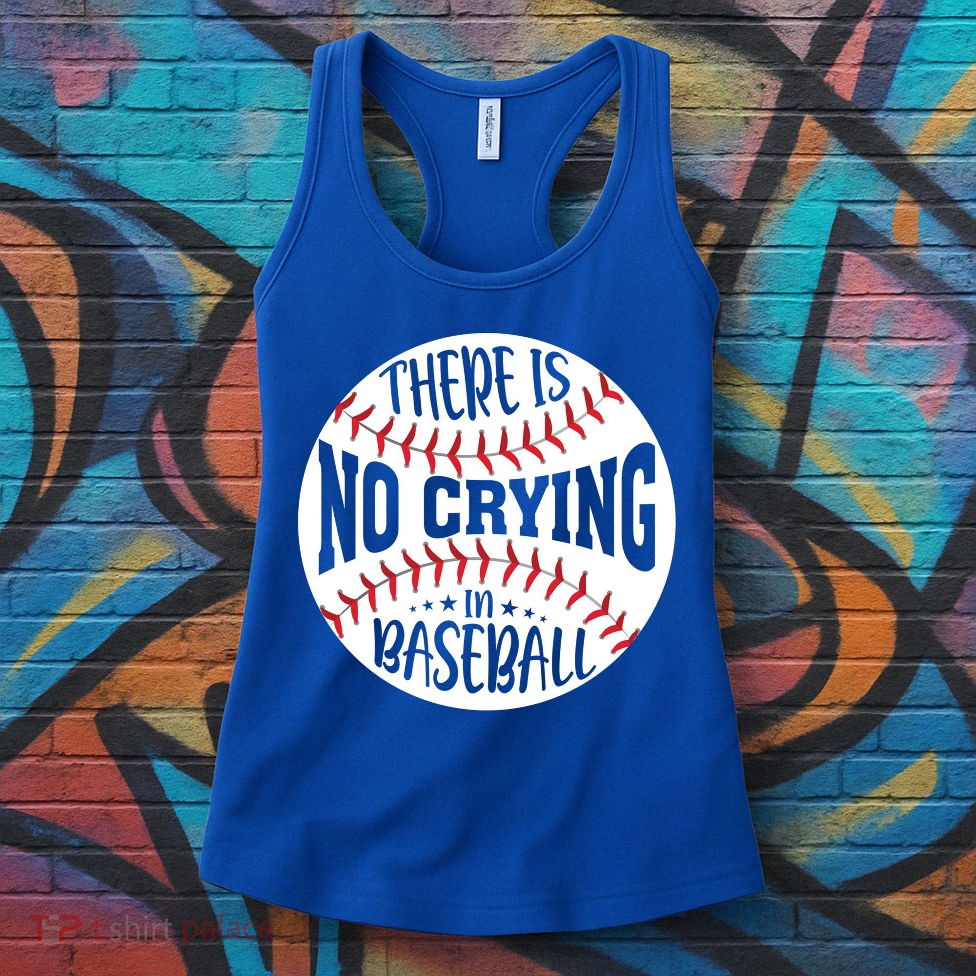 There Is No Crying In Baseball Cool Gift Women's Tank Top