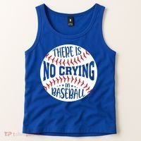 There Is No Crying In Baseball Cool Gift Tank Top thumb 2