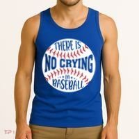 There Is No Crying In Baseball Cool Gift Tank Top thumb 3