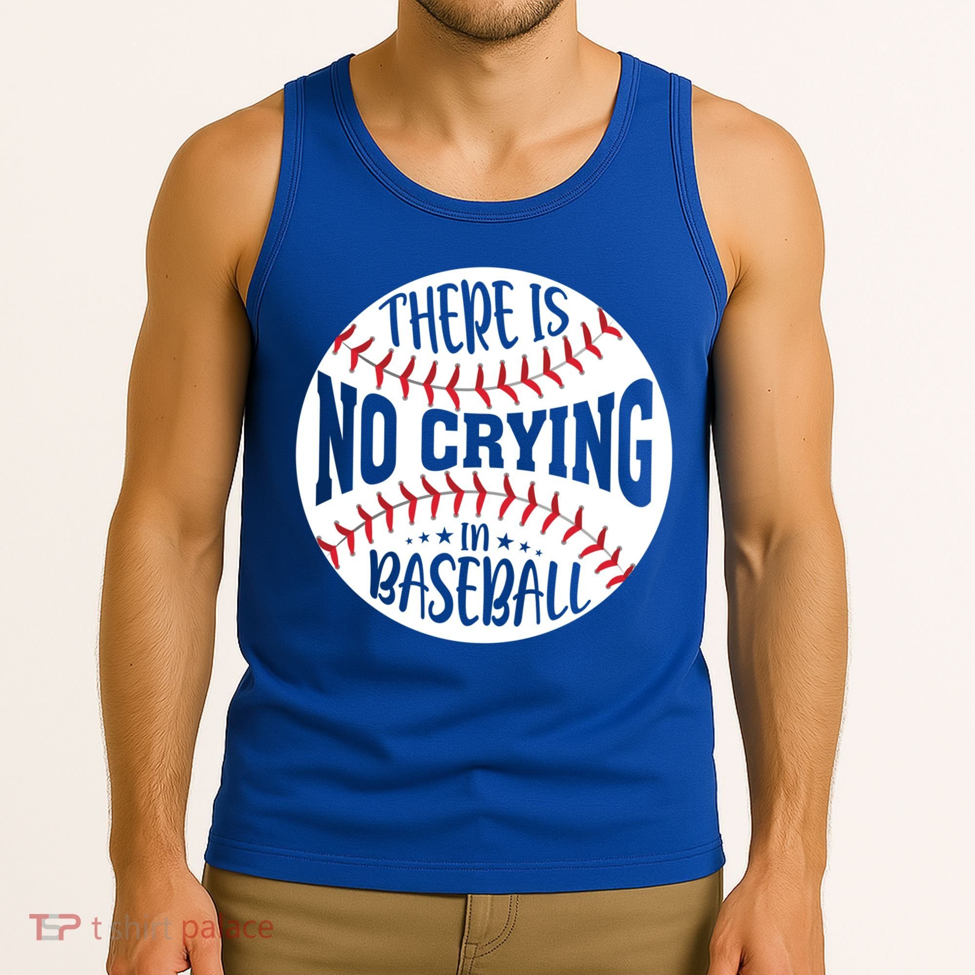 There Is No Crying In Baseball Cool Gift Tank Top