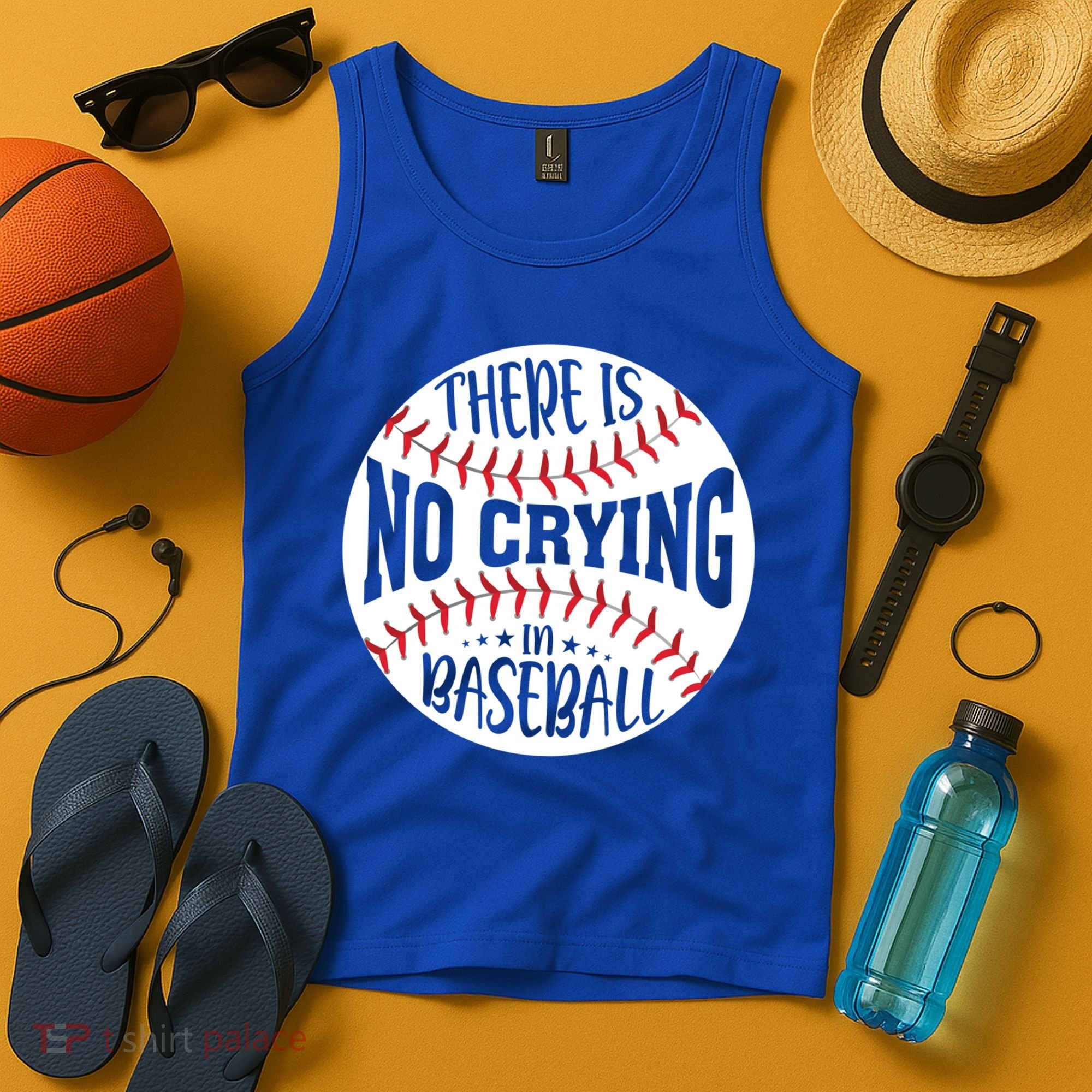 There Is No Crying In Baseball Cool Gift Tank Top