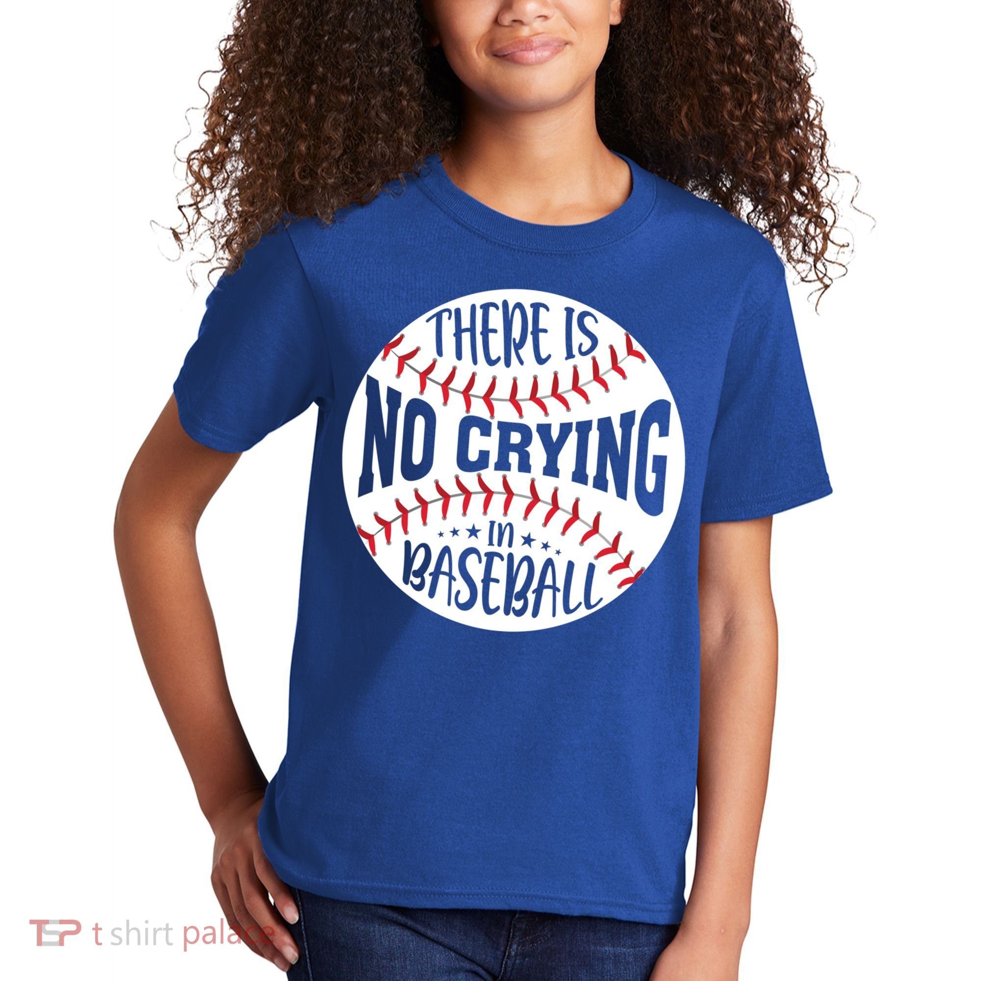 There Is No Crying In Baseball Cool Gift Kids T-Shirt