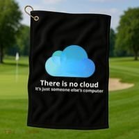 There Is No Cloud Golf Towel thumb 1