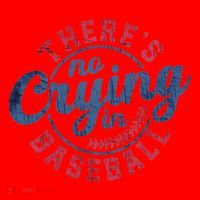 There Is No Crying In Baseball Funny Game Day Baseball Santa Hat thumb 1