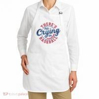 There Is No Crying In Baseball Funny Game Day Baseball Apron thumb 2