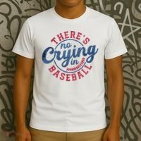There Is No Crying In Baseball Funny Game Day Baseball T-Shirt thumb 3