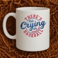There Is No Crying In Baseball Funny Game Day Baseball Coffee Mug thumb 2