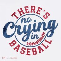 There Is No Crying In Baseball Funny Game Day Baseball Beanie thumb 2