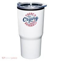 There Is No Crying In Baseball Funny Game Day Baseball Tumbler thumb 0