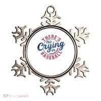 There Is No Crying In Baseball Funny Game Day Baseball Ornament thumb 0