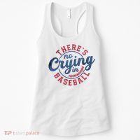 There Is No Crying In Baseball Funny Game Day Baseball Women's Tank Top thumb 0