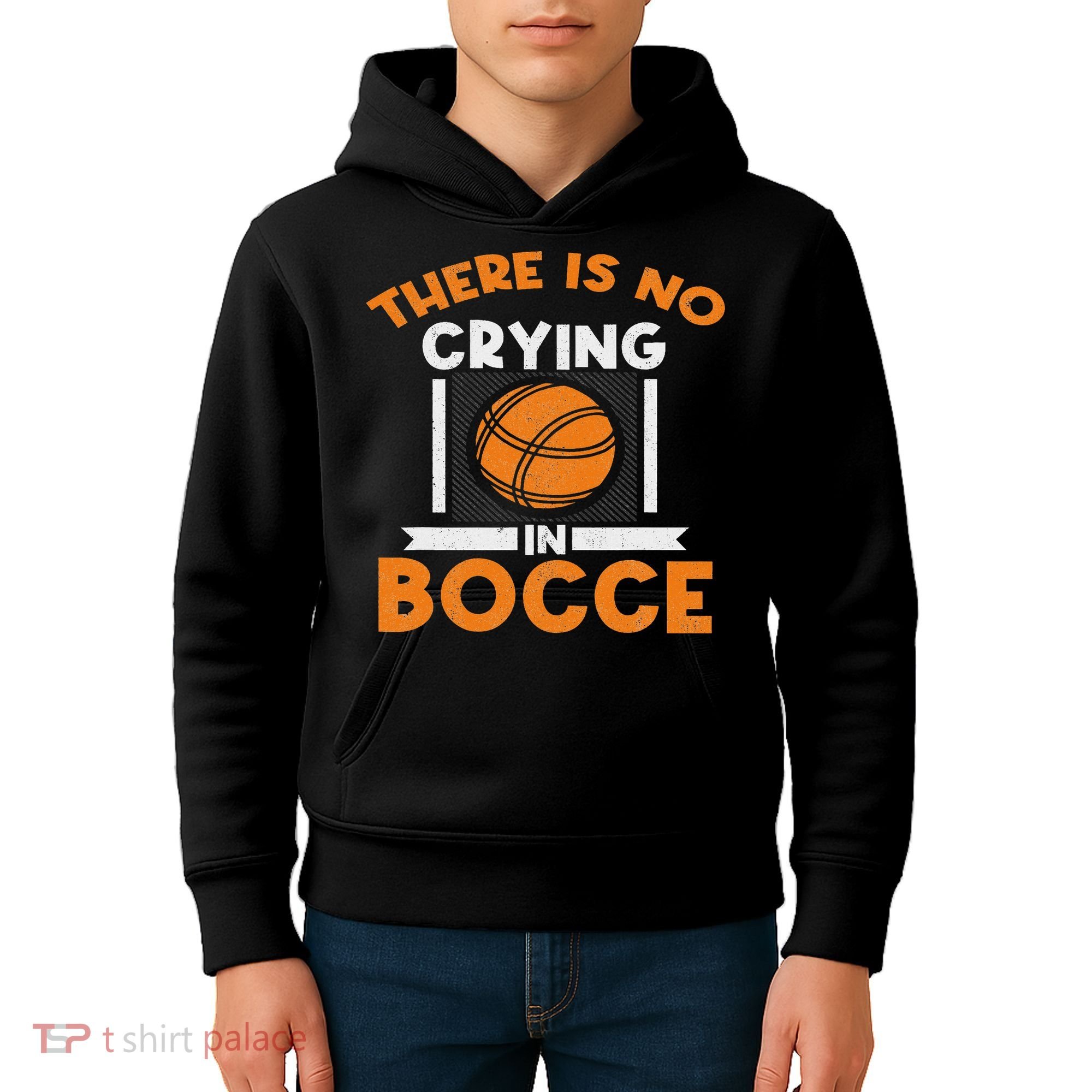 There Is No Crying In Bocce Ball Player Bocce Kids Hoodie