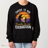 There Is No Buddy Like My Grandson Matching Grandpa Outfit Women's Sweatshirt thumb 0