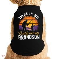 There Is No Buddy Like My Grandson Matching Grandpa Outfit Doggie Tank thumb 0