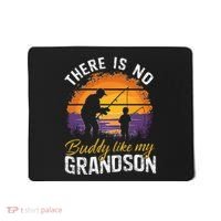 There Is No Buddy Like My Grandson Matching Grandpa Outfit Mousepad thumb 0