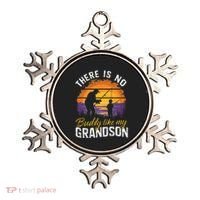 There Is No Buddy Like My Grandson Matching Grandpa Outfit Ornament thumb 0