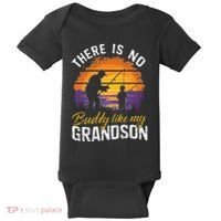 There Is No Buddy Like My Grandson Matching Grandpa Outfit Baby Bodysuit thumb 0