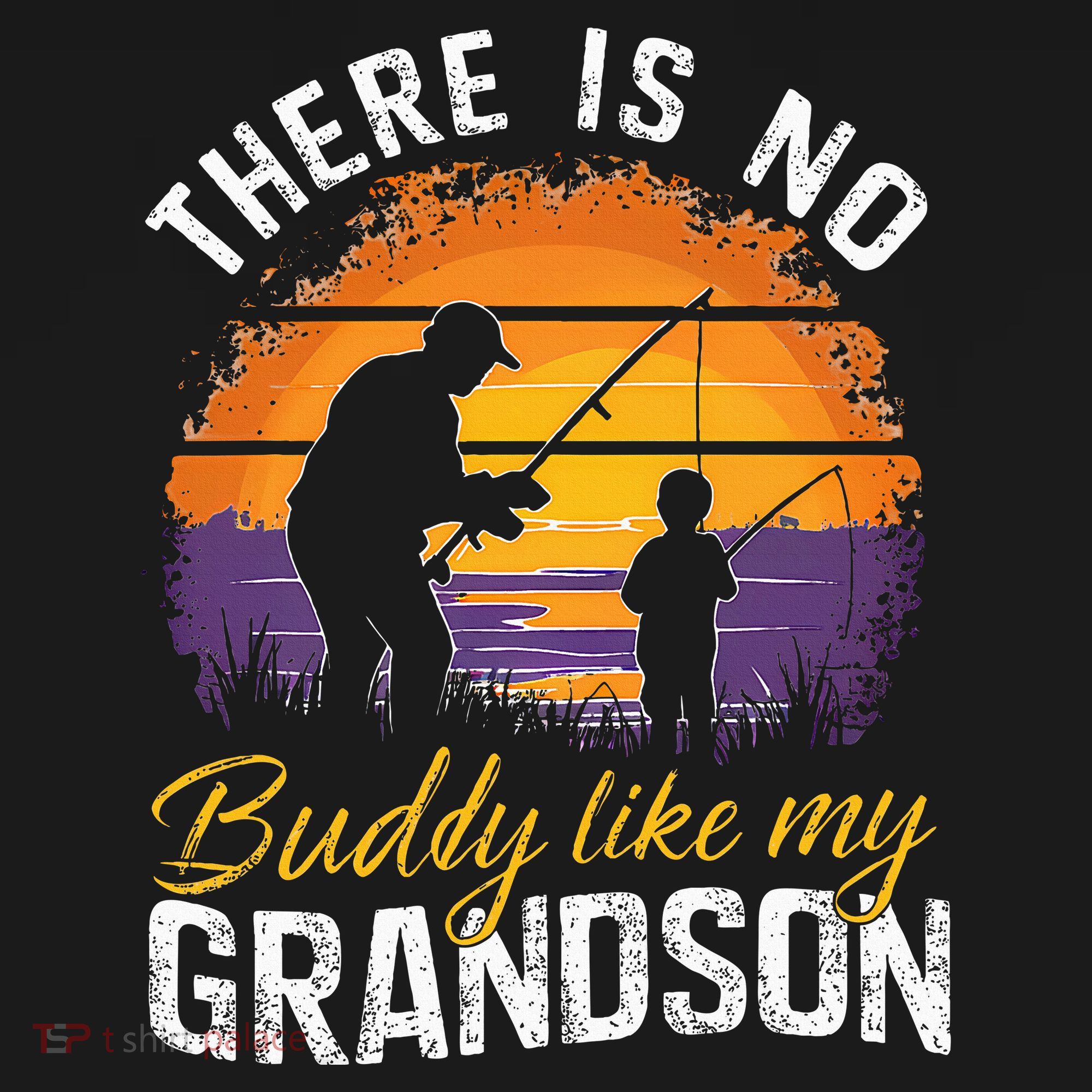 There Is No Buddy Like My Grandson Matching Grandpa Outfit Visor