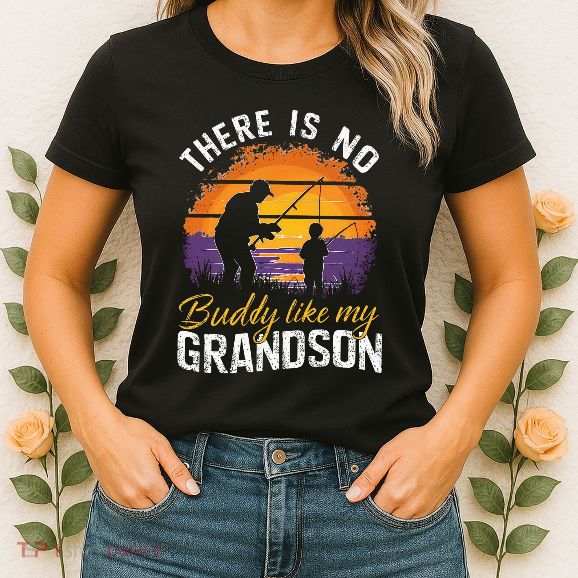 There Is No Buddy Like My Grandson Matching Grandpa Outfit Women's T-Shirt