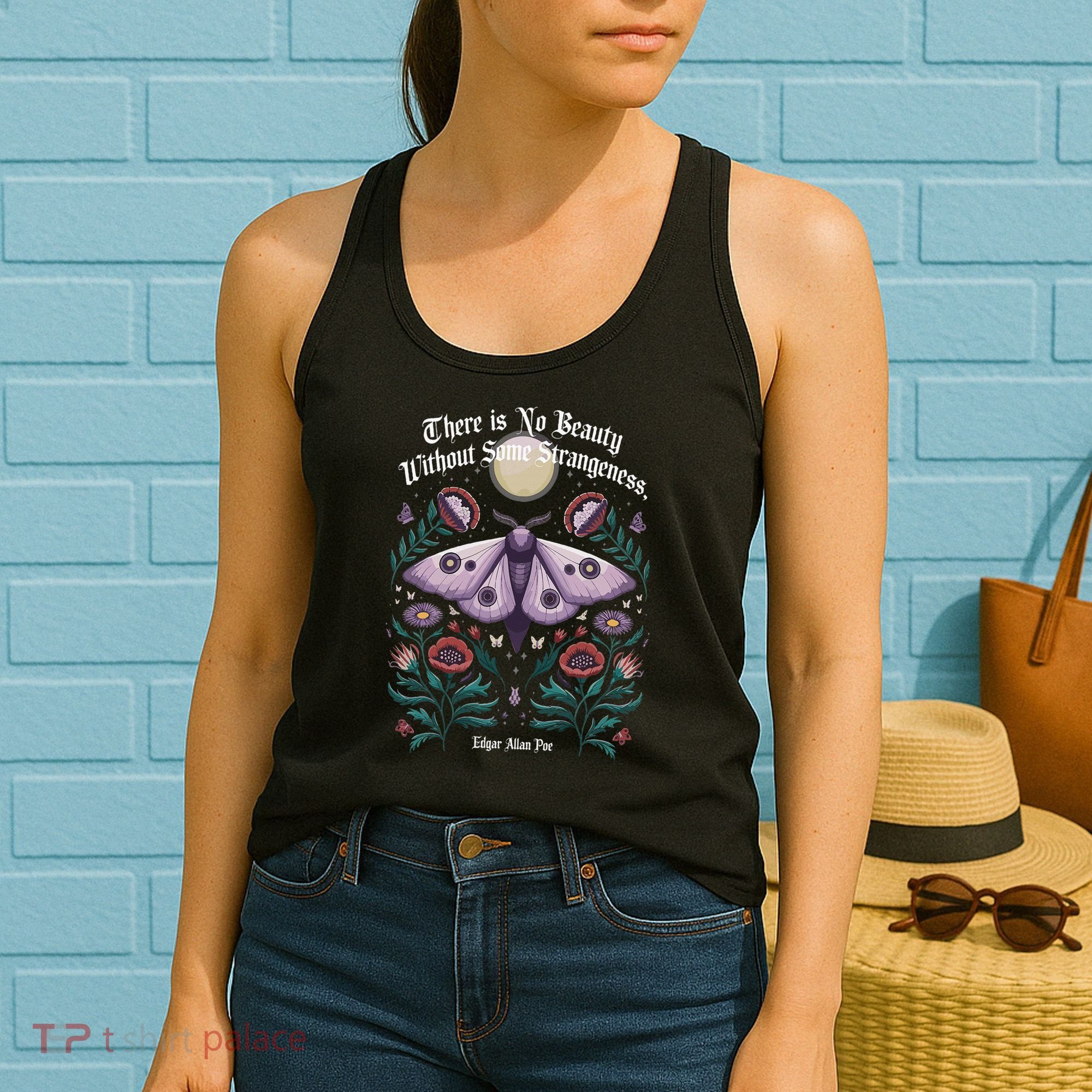 There Is No Beauty Without Some Strangeness Edgar Allan Poe Women's Tank Top