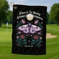 There Is No Beauty Without Some Strangeness Edgar Allan Poe Golf Towel thumb 1