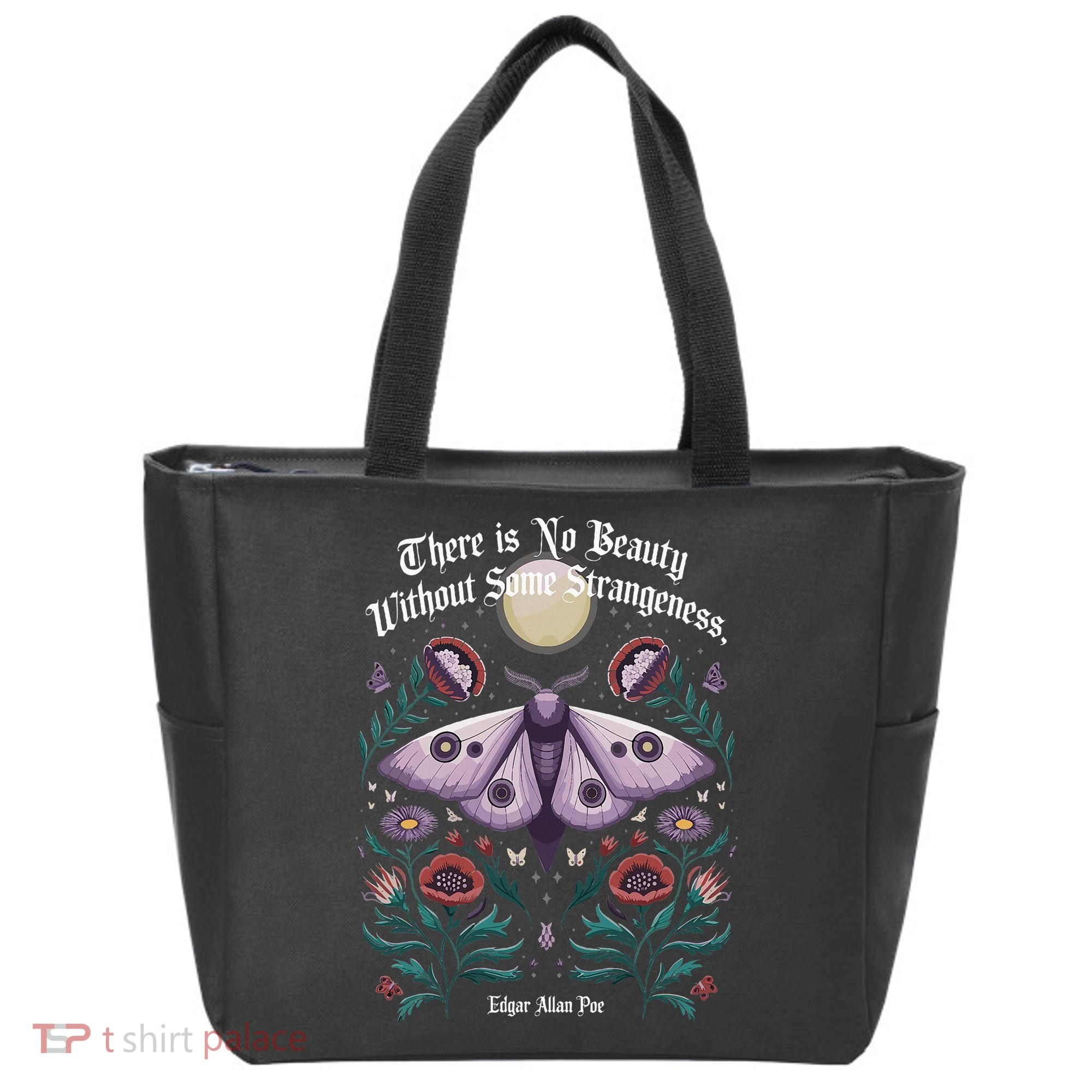There Is No Beauty Without Some Strangeness Edgar Allan Poe Tote Bag