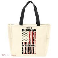 There Is No Crying In Baseball Tote Bag thumb 0