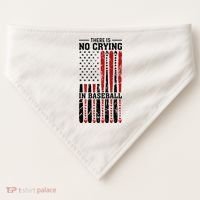 There Is No Crying In Baseball USA-Made Doggie Bandana thumb 0