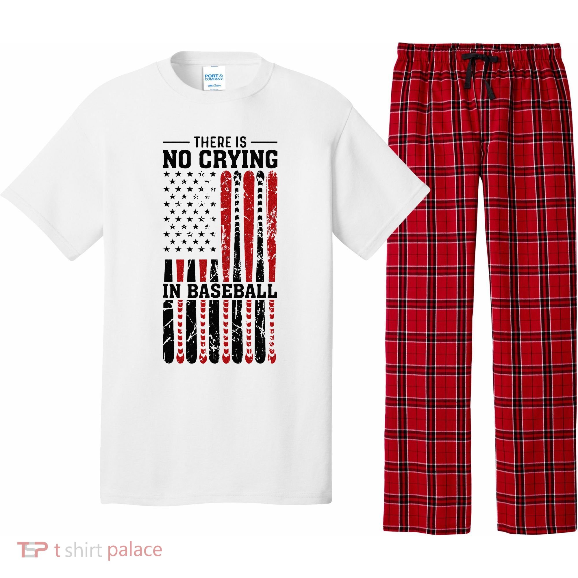 There Is No Crying In Baseball Pajama Set