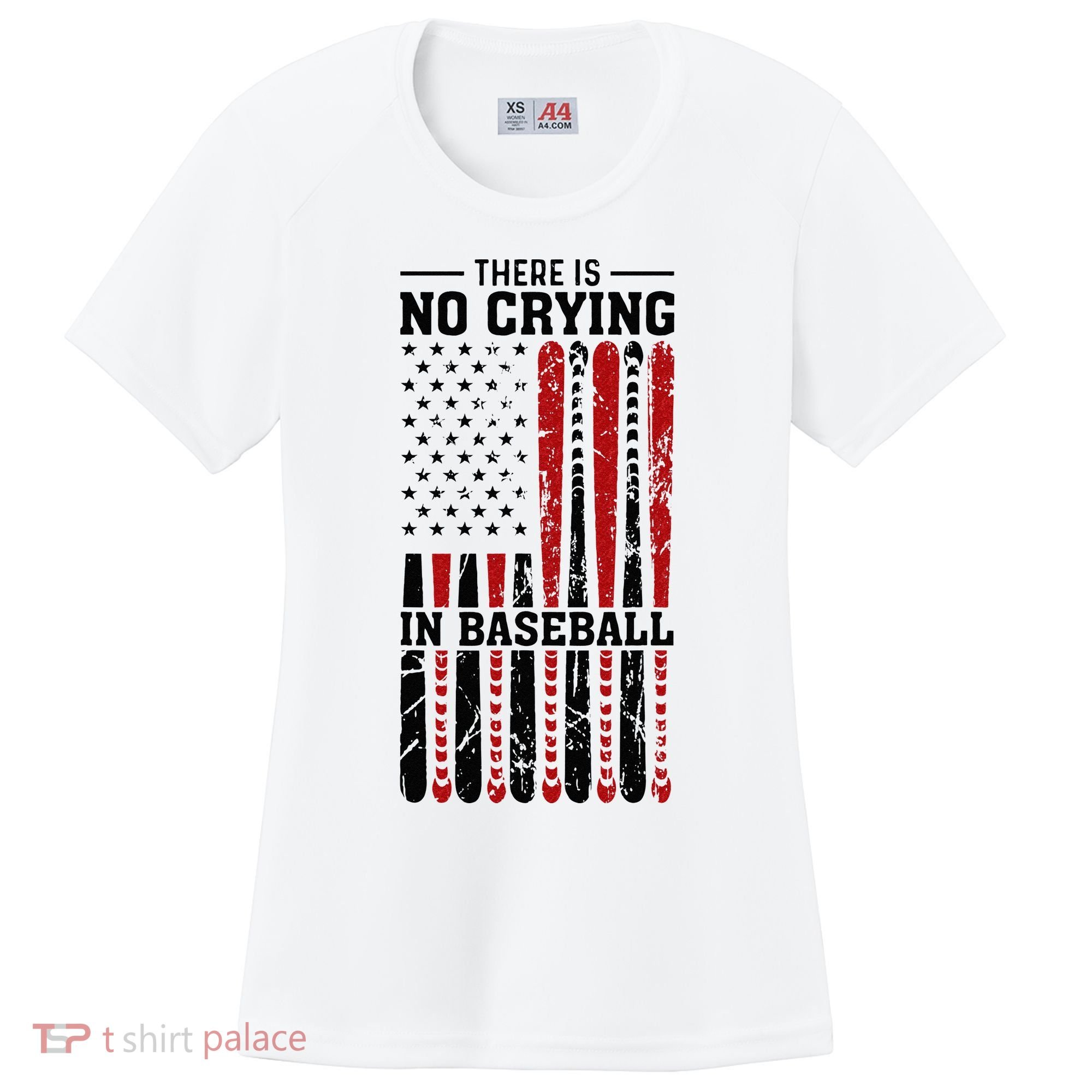 There Is No Crying In Baseball Women's Cooling Performance Crew T-Shirt