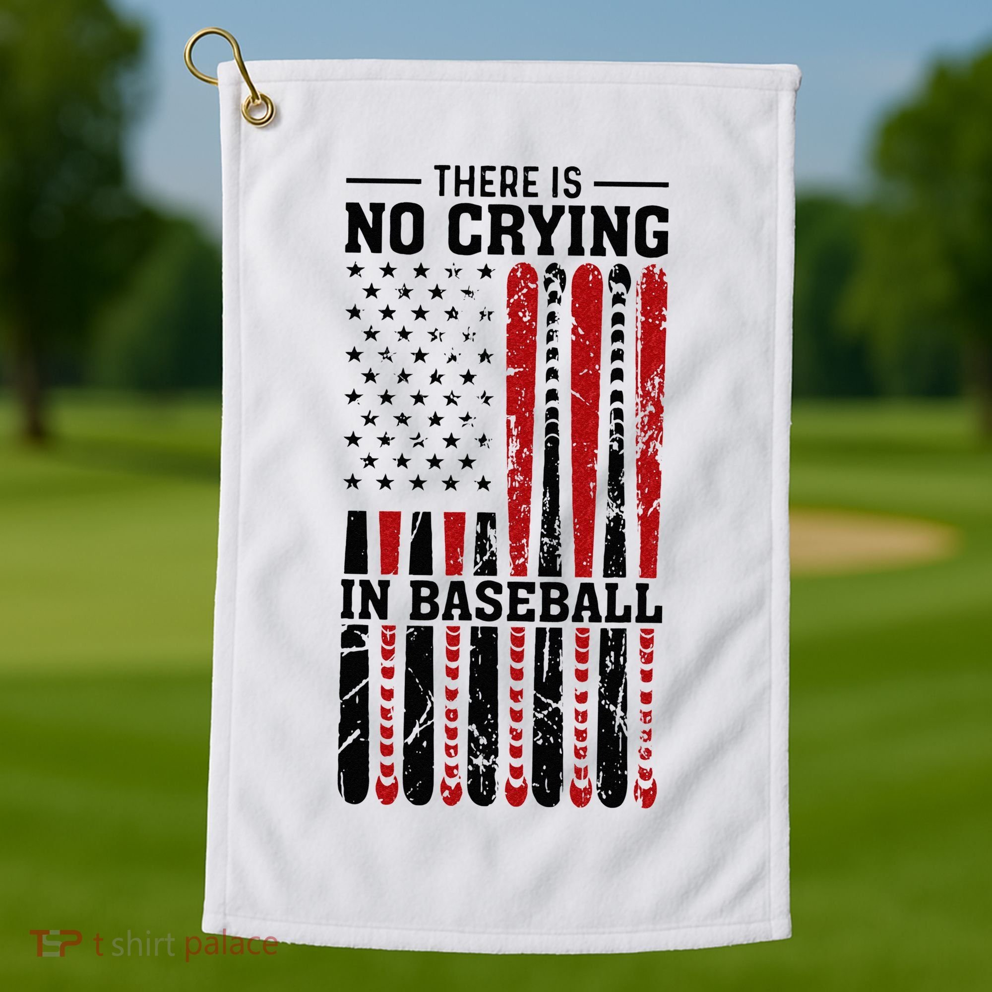 There Is No Crying In Baseball Golf Towel