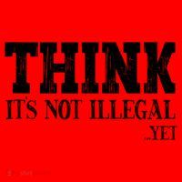 Think It's Not Illegal Yet Funny Saying Free Thinker Santa Hat thumb 1