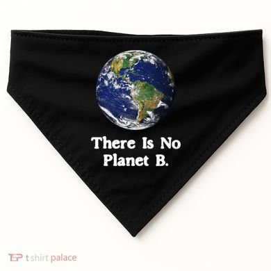 There Is No Planet B Climate Change Earth Day Gift USA-Made Doggie Bandana