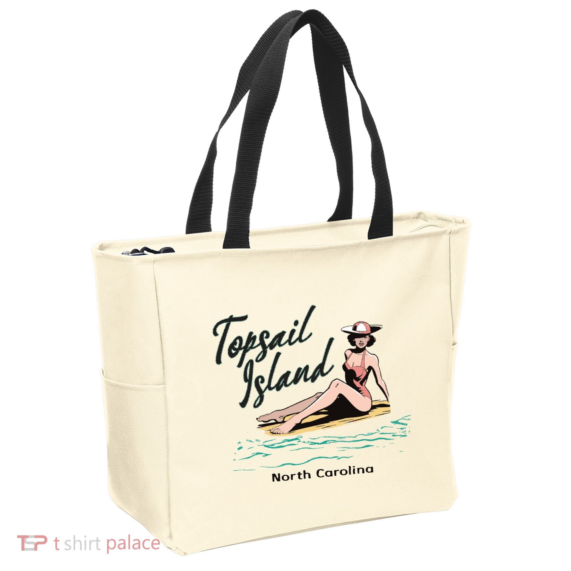 Topsail Island North Carolina Tote Bag