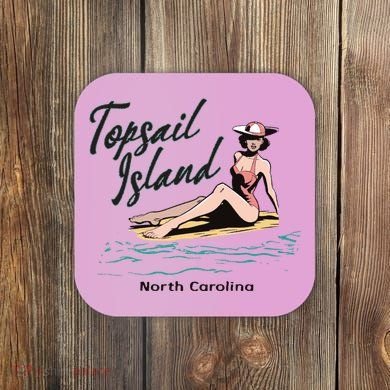 Topsail Island North Carolina Coaster