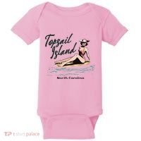 Topsail Island North Carolina Baby Bodysuit thumb 0