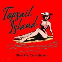 Topsail Island North Carolina Santa Hat thumb 1