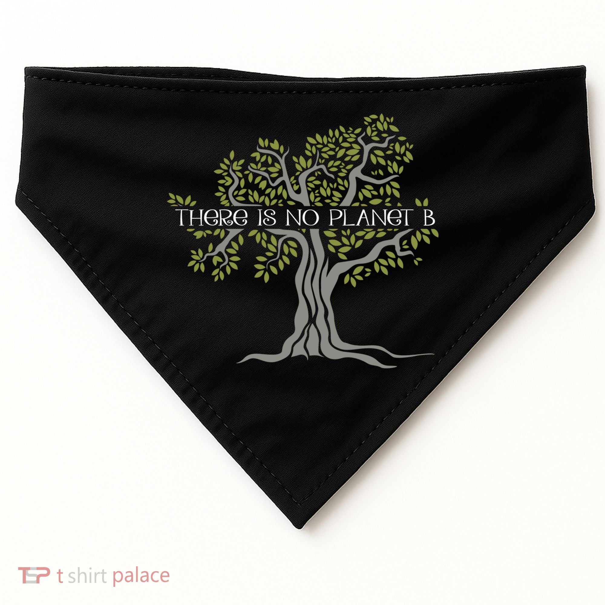 There Is No Planet B Earth Day Gift USA-Made Doggie Bandana