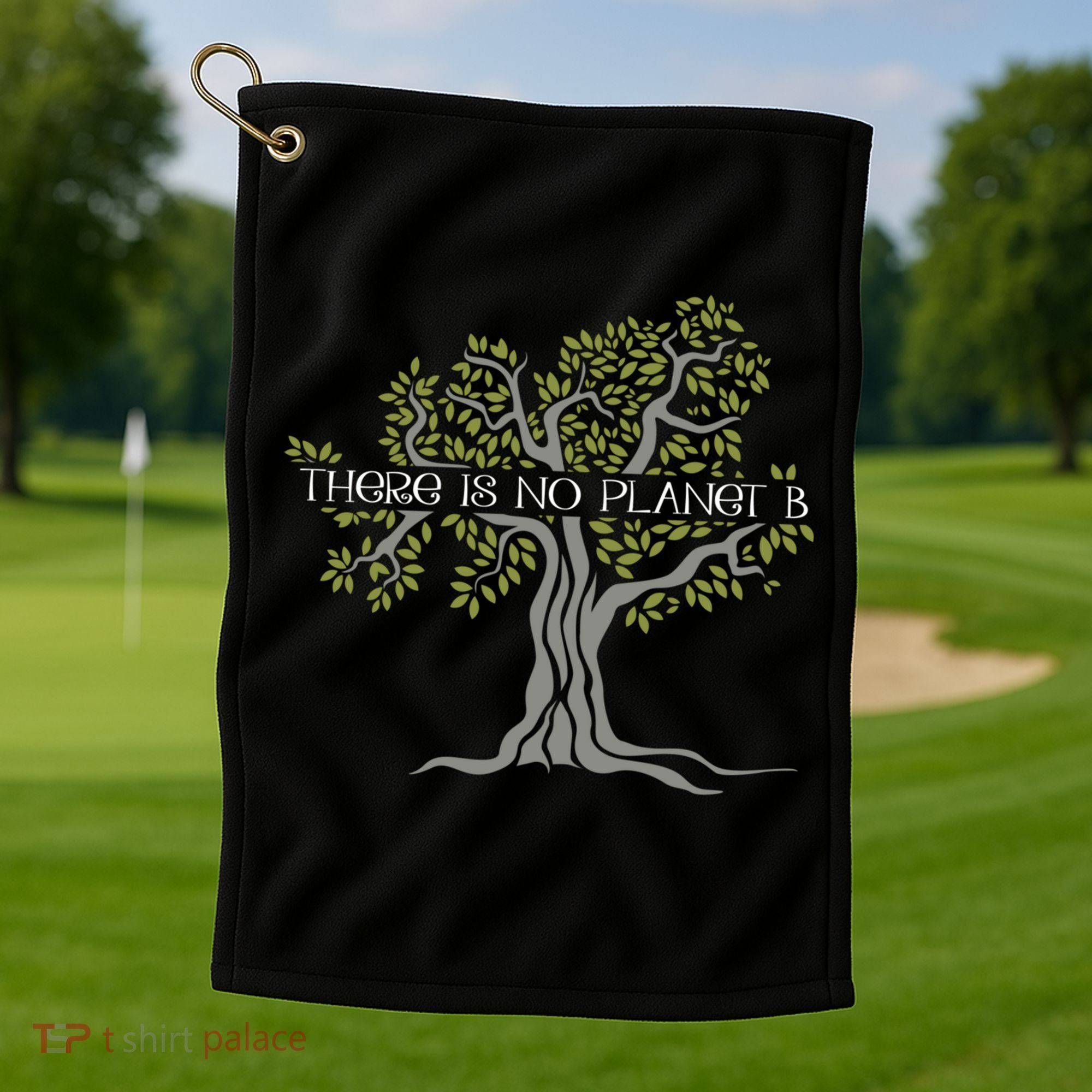 There Is No Planet B Earth Day Gift Golf Towel