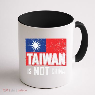 Taiwan Is Not China Support Independent Taipei Flag Gift Coffee Mug back