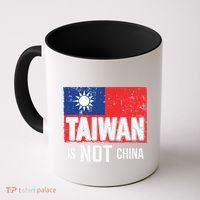 Taiwan Is Not China Support Independent Taipei Flag Gift Coffee Mug thumb 0