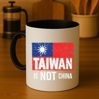 Taiwan Is Not China Support Independent Taipei Flag Gift Coffee Mug thumb 4