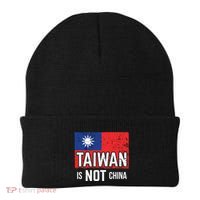 Taiwan Is Not China Support Independent Taipei Flag Gift Beanie thumb 0