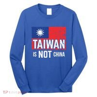 Taiwan Is Not China Support Independent Taipei Flag Gift Long Sleeve Shirt thumb 0