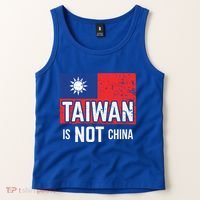 Taiwan Is Not China Support Independent Taipei Flag Gift Tank Top thumb 2