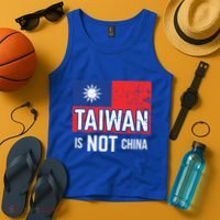 Taiwan Is Not China Support Independent Taipei Flag Gift Tank Top thumb 4
