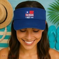 Taiwan Is Not China Support Independent Taipei Flag Gift Visor thumb 2