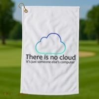 There Is No Cloud Golf Towel thumb 1